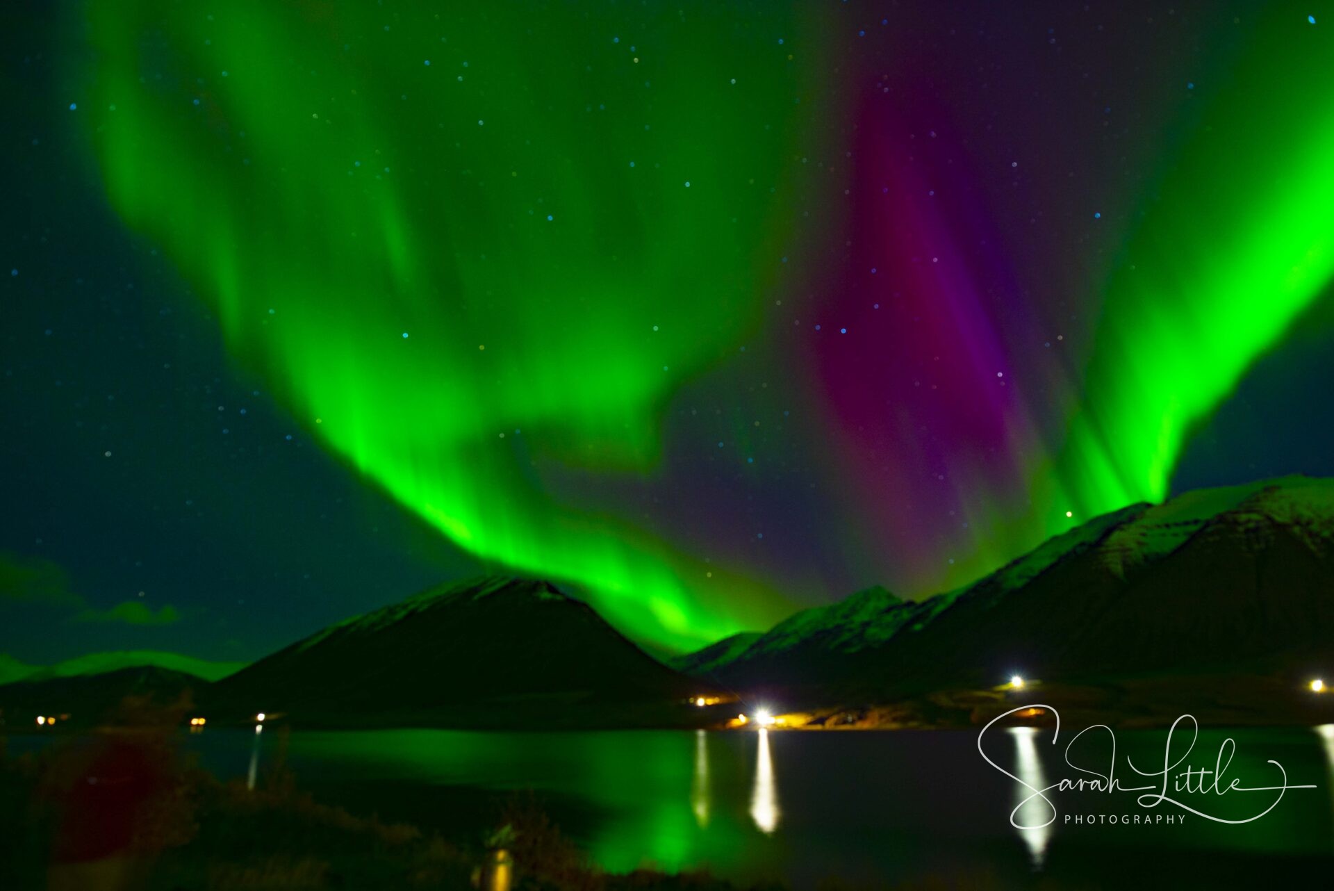 Lights over Olafsfjord